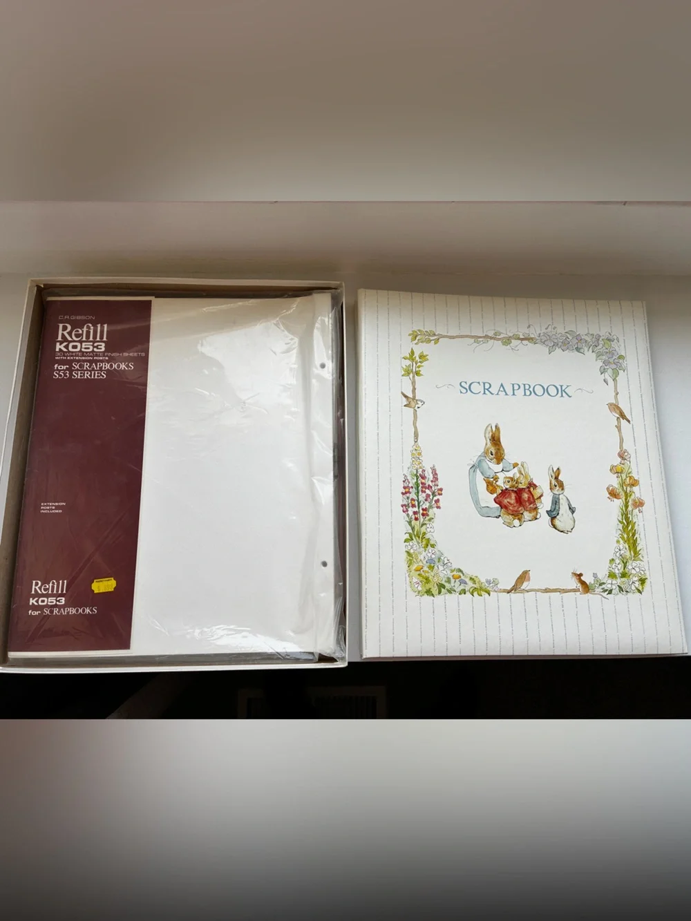 Large Peter Rabbit Scrapbook - White with Pastel Accents